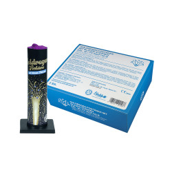 Goldregen-Fontäne mit blauen Sternen Goldregen-Fontäne mit blauen Sternen