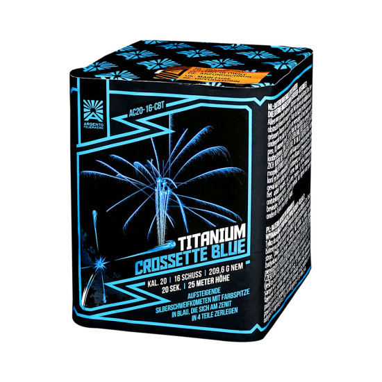 Titanium Crossette Blue Titanium Crossette Blue