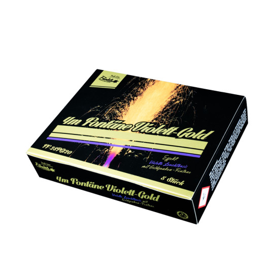 4m Fontäne Violett-Gold 4m Fontäne Violett-Gold